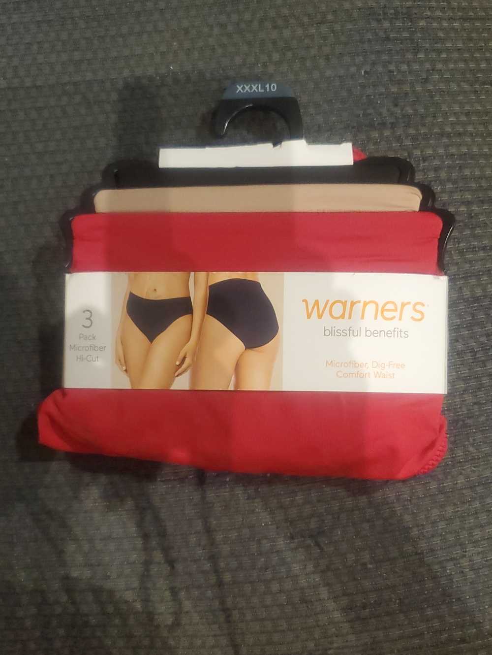 Warner's Microfiber Hi-Cut Briefs -  3 Pack